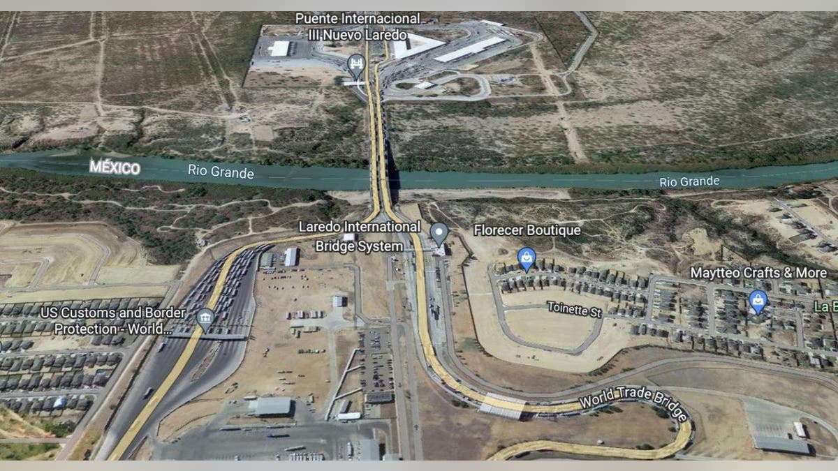 Laredo Port of Entry on map