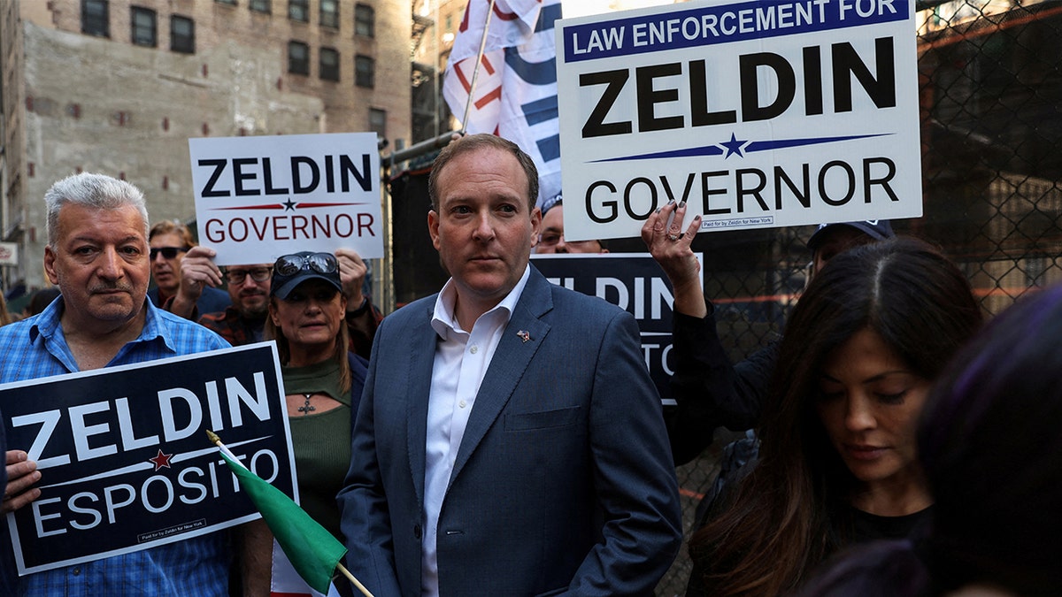 Lee Zeldin at Columbus Day parade in New York City
