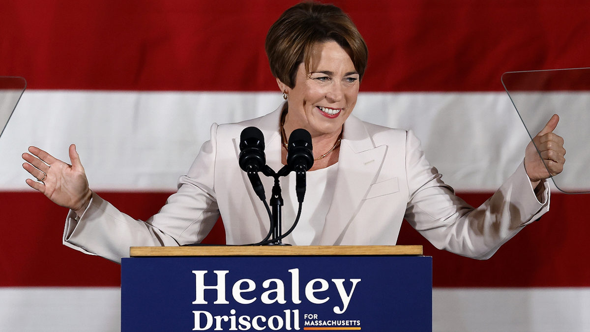 Maura Healey Massachusetts during Dem election night party