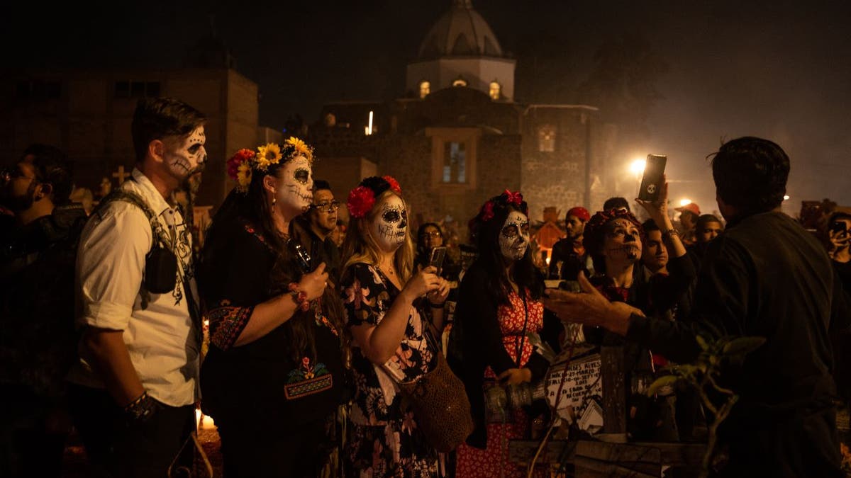 Tourists in Mexico for Day of the Dead