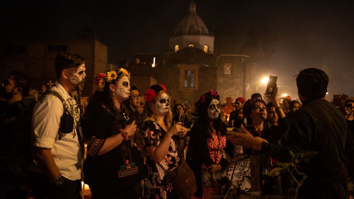 Tourists in Mexico for Day of the Dead