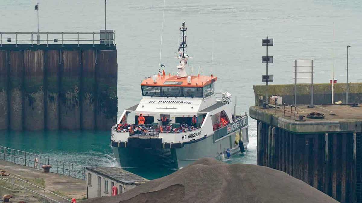 British border force vessel