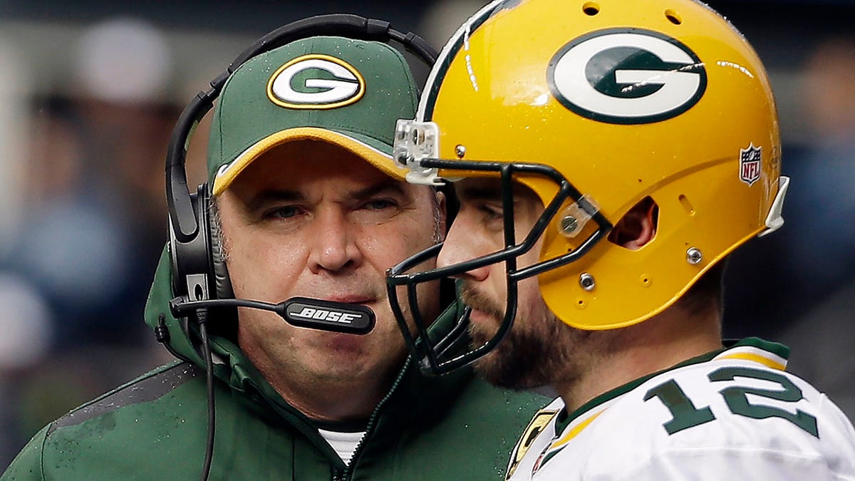 Mike McCarthy with the Packers