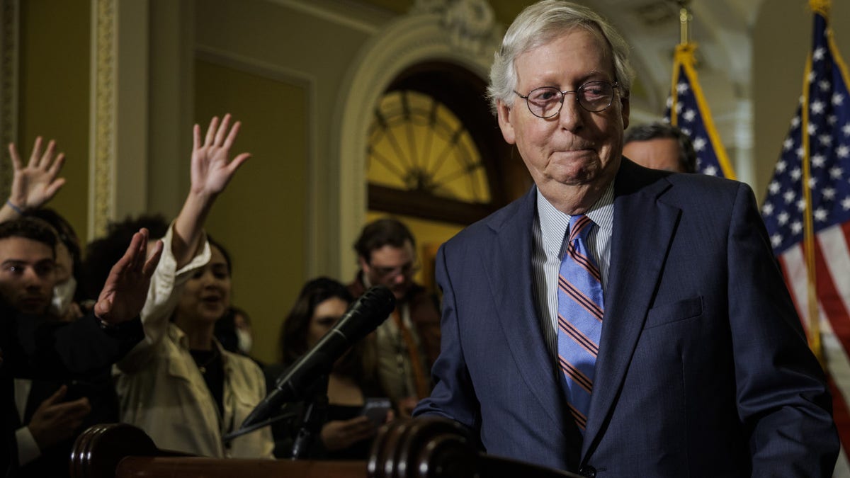 McConnell at a news conference
