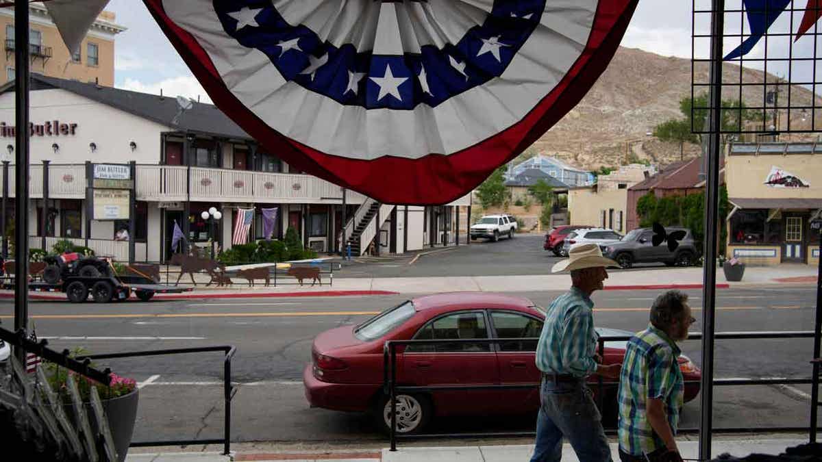 People walking in Nye County