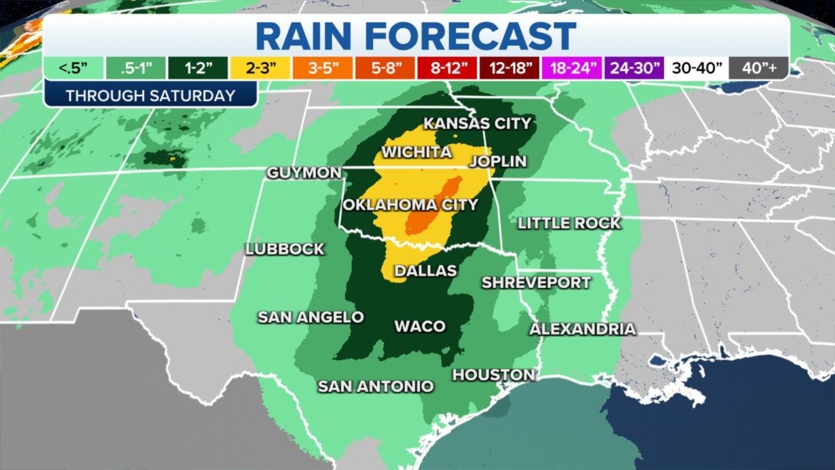 Plains rain forecast