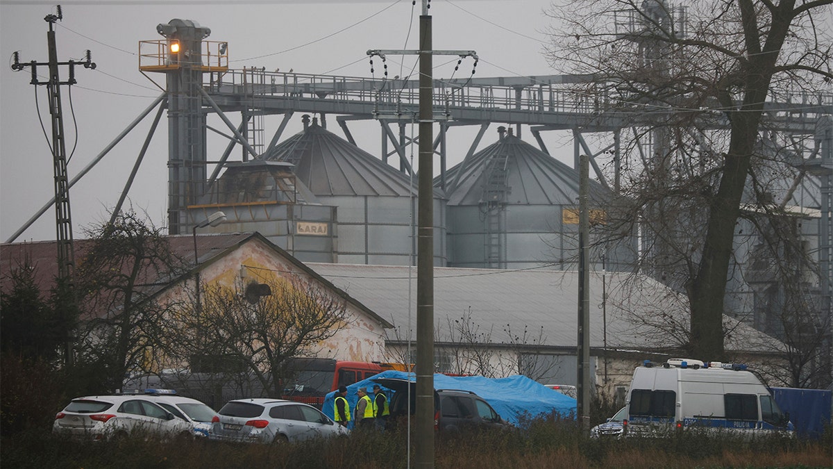 Grain depot in Poland where missile killed two people