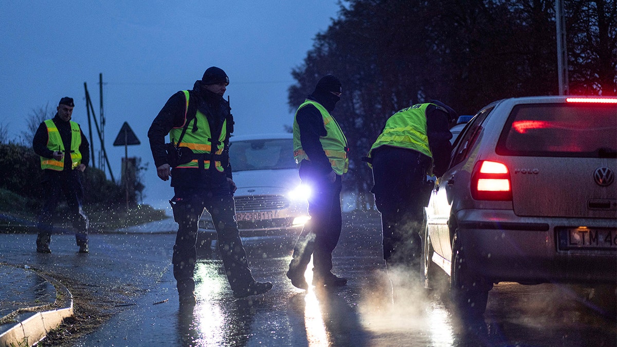 Police in Poland have checkpoint after missile deaths