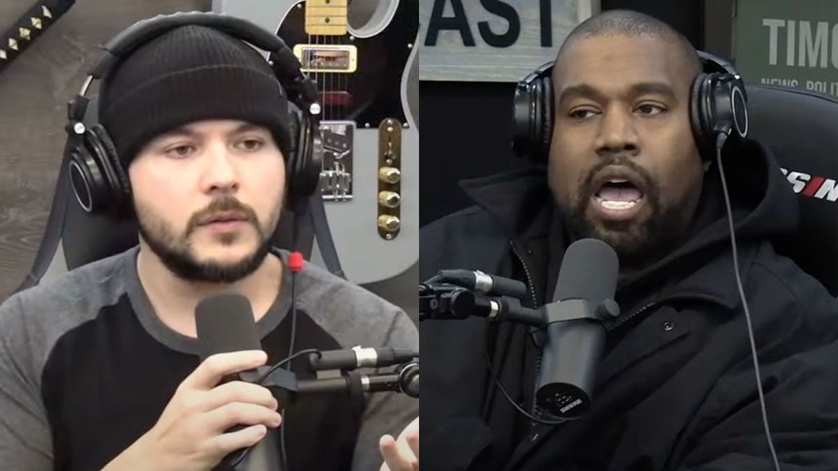 Kanye abruptly leaves Tim Pool podcast while charges | Fox News