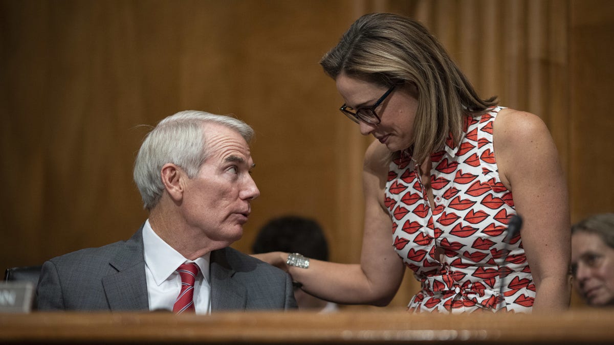 Senators Rob Portman and Kyrsten Sinema