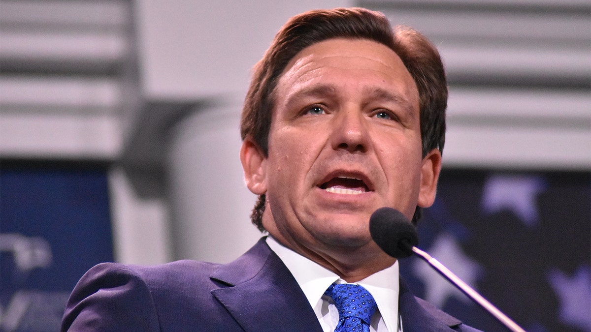 Florida Gov. Ron DeSantis speaks in Las Vegas