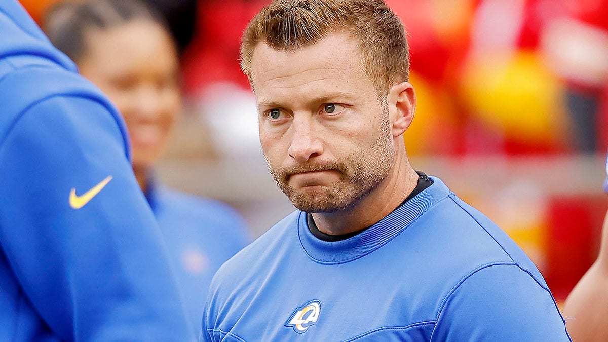 Sean McVay reacts