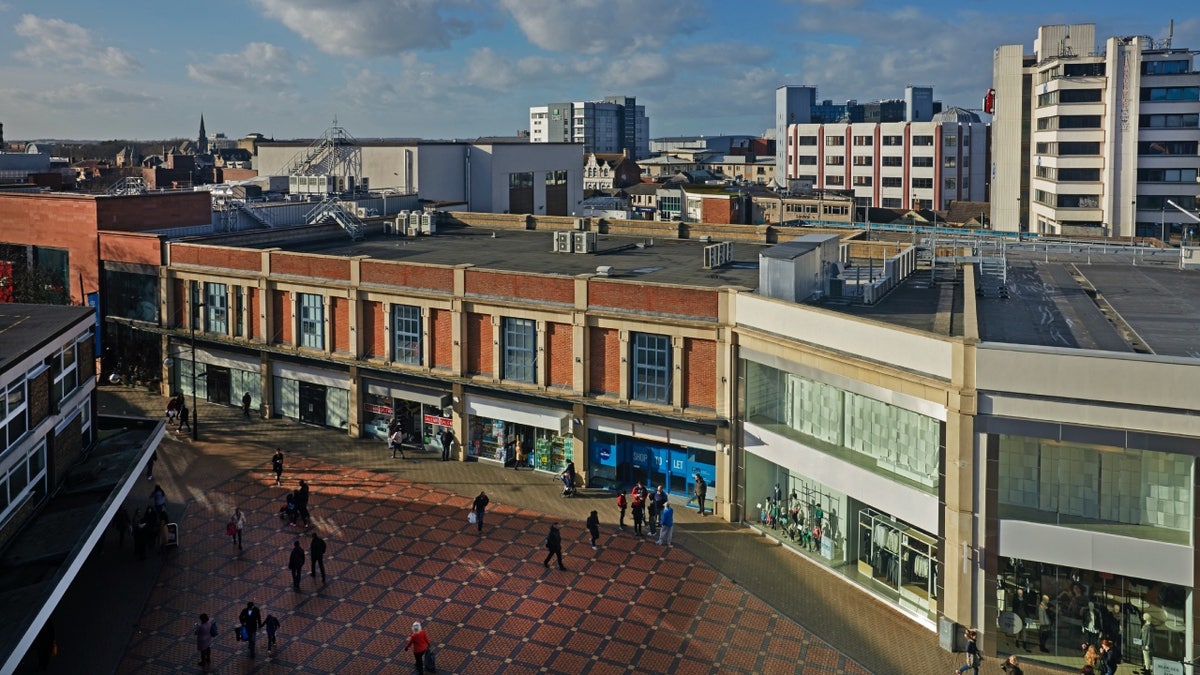 Aerial view of Swindon, U.K.