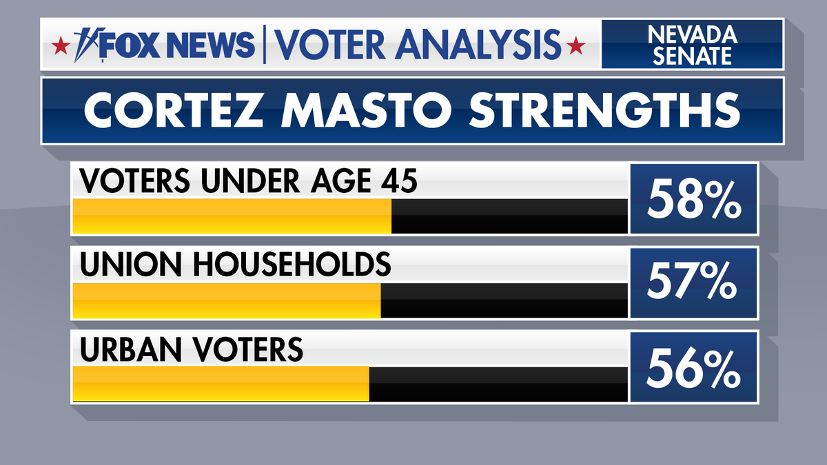 Data on Catherine Cortez Masto's voters