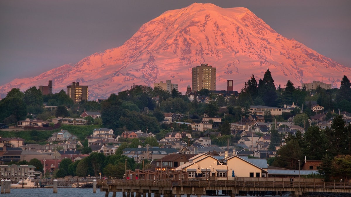 Skyline of Tacoma, Washington.