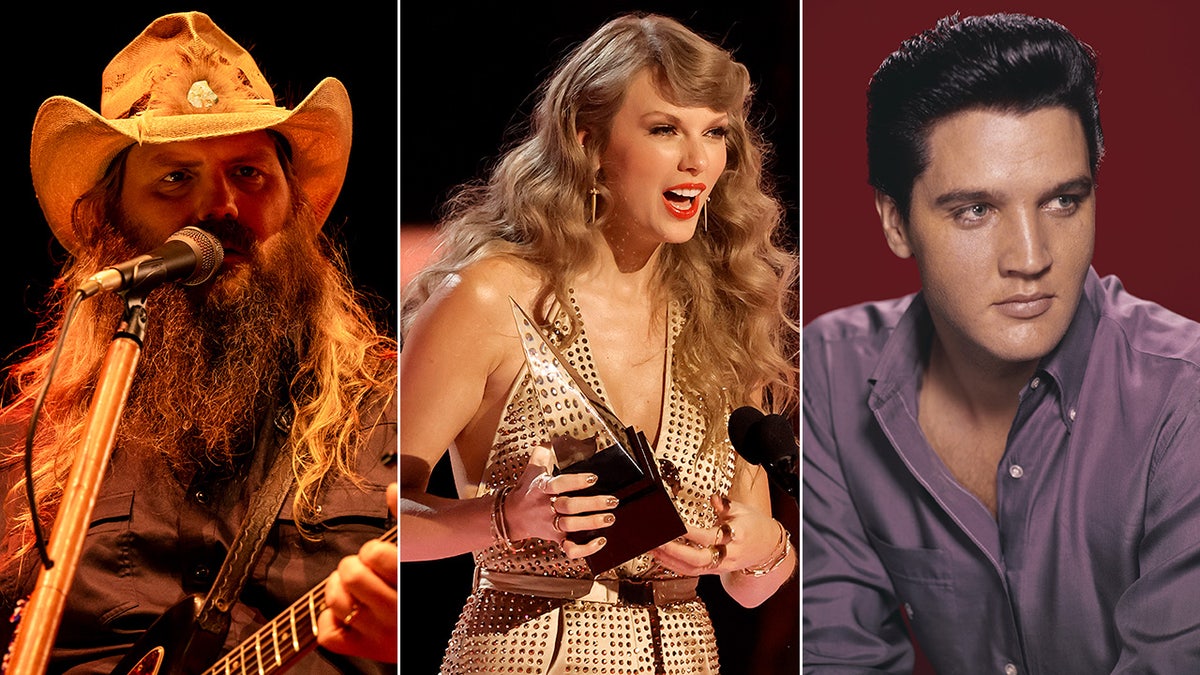 Taylor Swift, Chris Stapleton, Elvis split