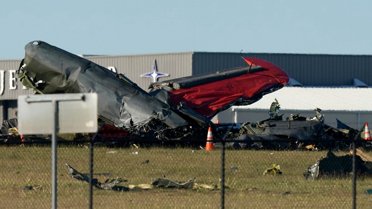 wreckage of plane