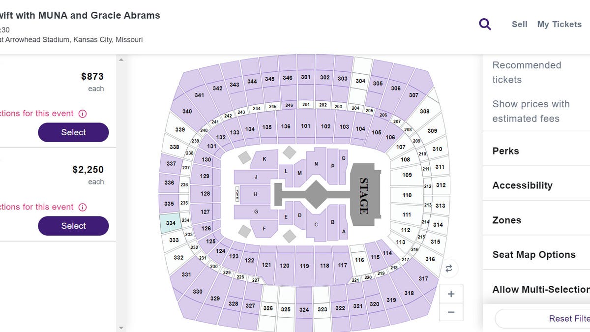 Taylor Swift tickets in Kansas City