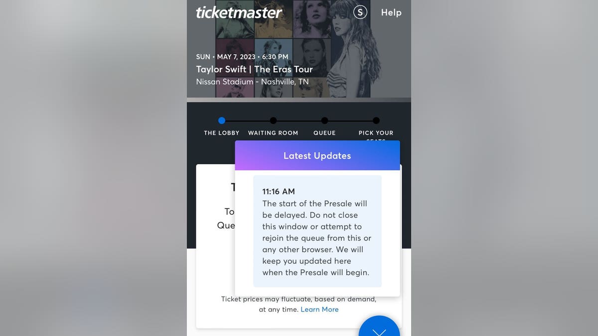 Ticketmaster paused and delayed the pre-sale of Taylor Swift tickets