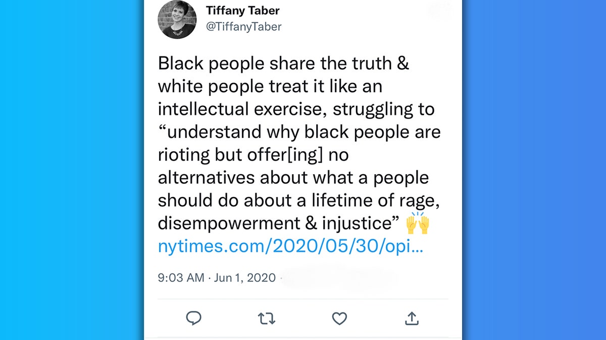 Tiffany Taber Black Lives Matter Biden Department of Education