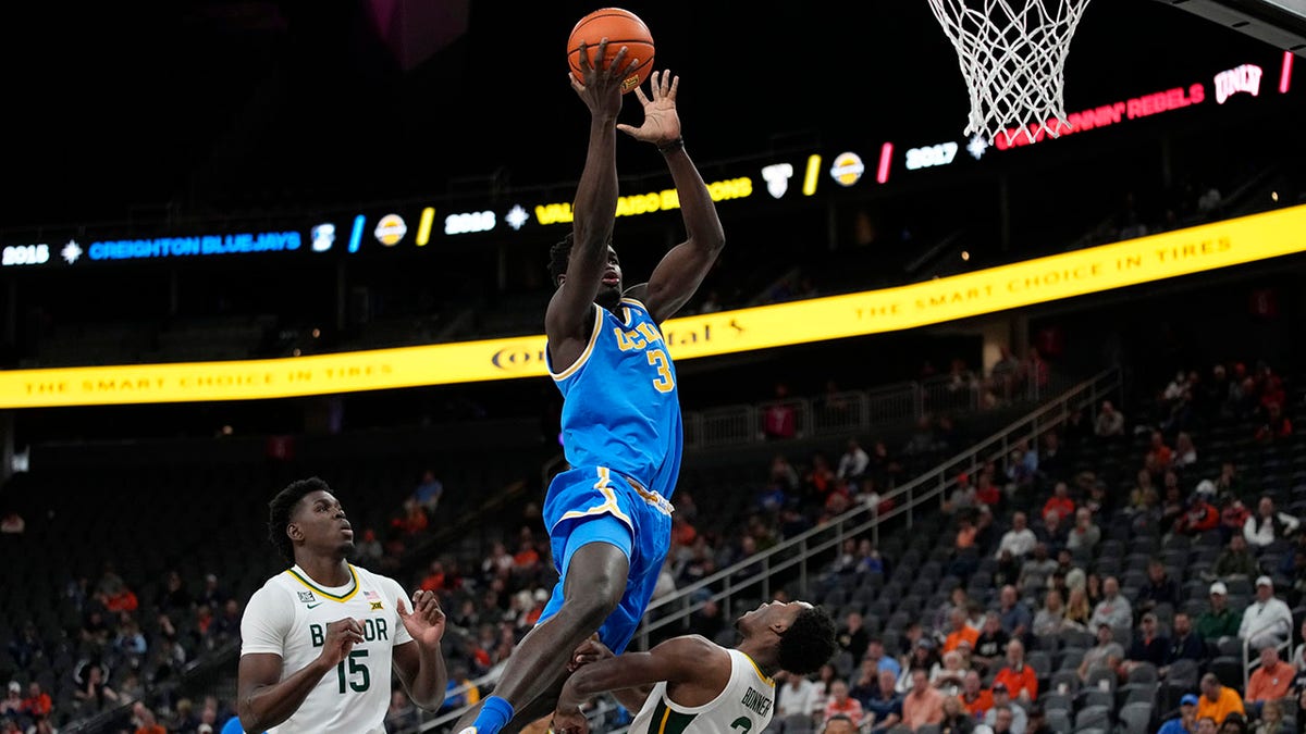 College basketball players in a game in Las Vegas