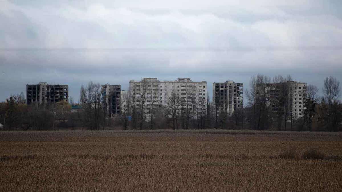 Destroyed apartment in Russia