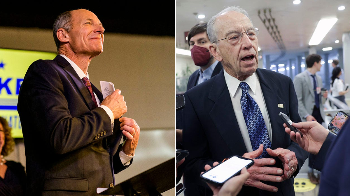 Mike Franken and Chuck Grassley 