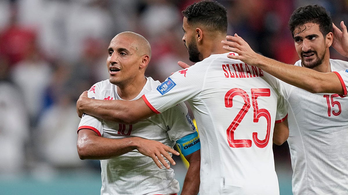 Wahbi Khazri celebrates