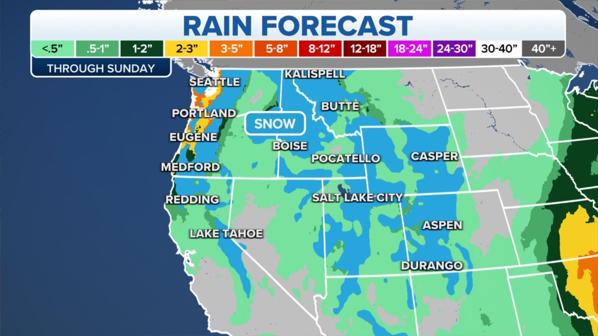 West rain forecast