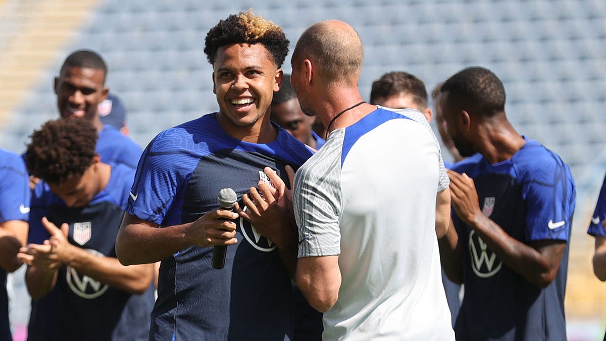 Weston McKennie and Gregg Berhalter