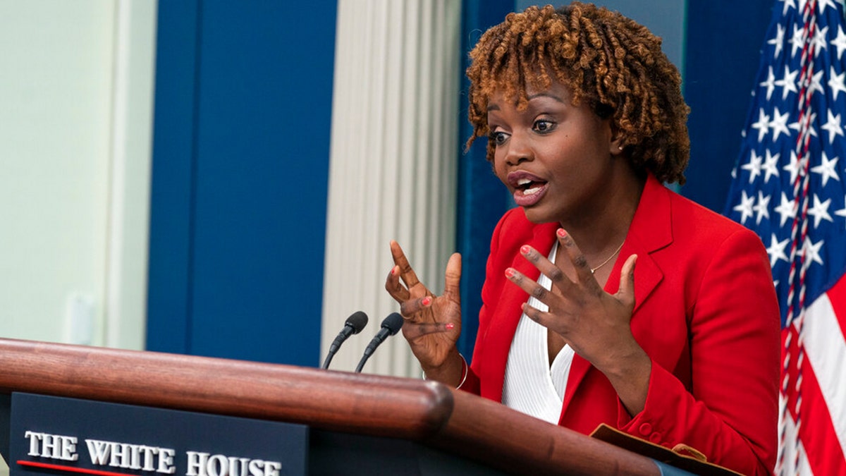 White House press secretary Karine Jean-Pierre