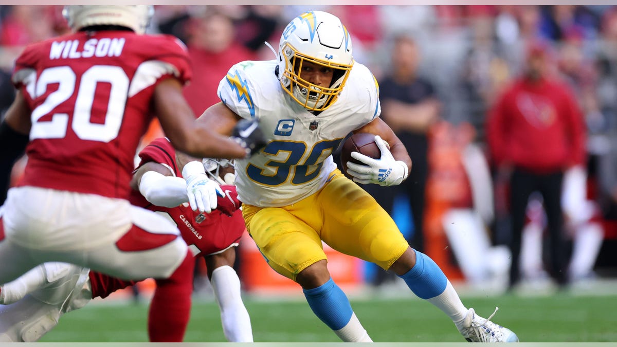 Austin Ekeler runs