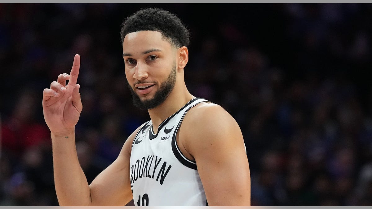 Ben Simmons with finger up
