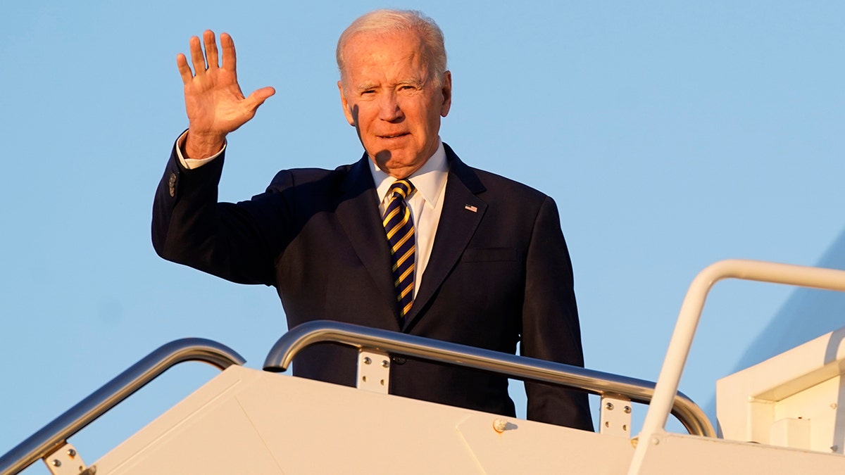 Joe Biden boarding Air Force One