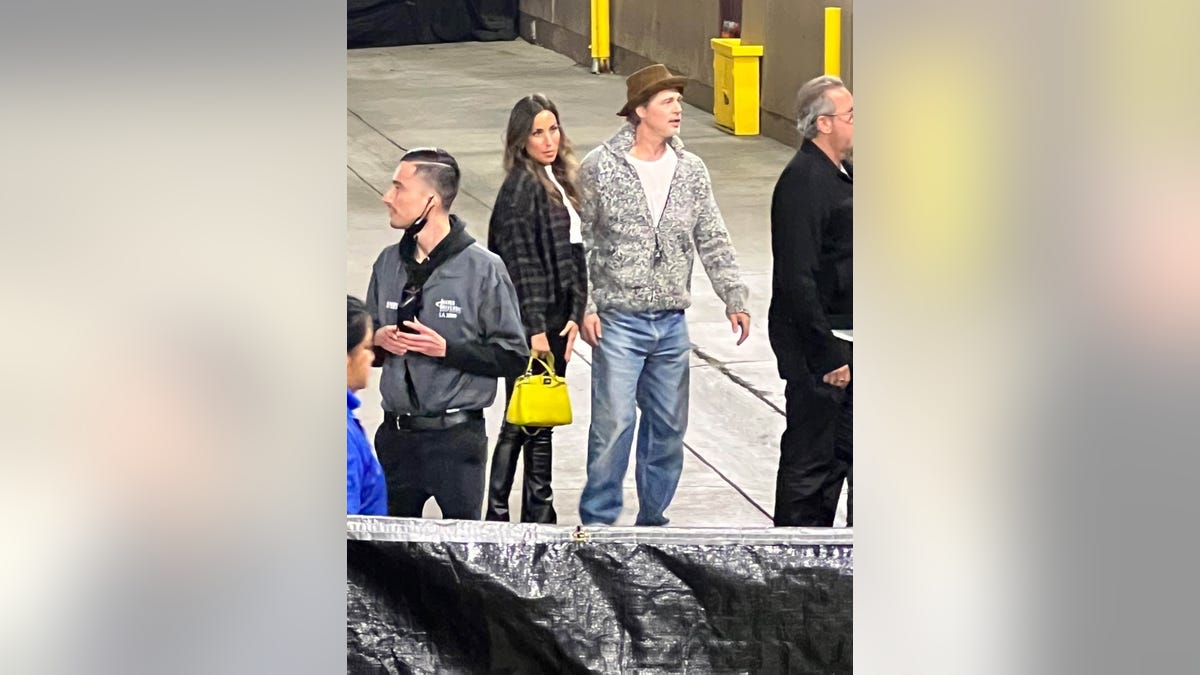 Brad Pitt with Ines de Ramon