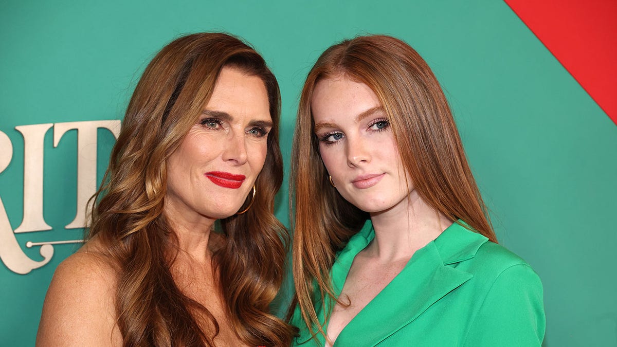 Brooke Shields with daughter Rowan