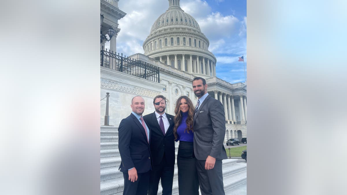 Amber and Marcus Capone with Rep. Crenshaw