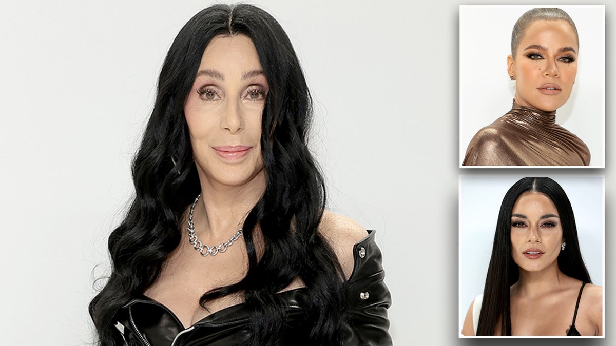 Cher wears black leather jacket; Khloe and Vanessa sport see-through dresses at CFDA annual red carpet