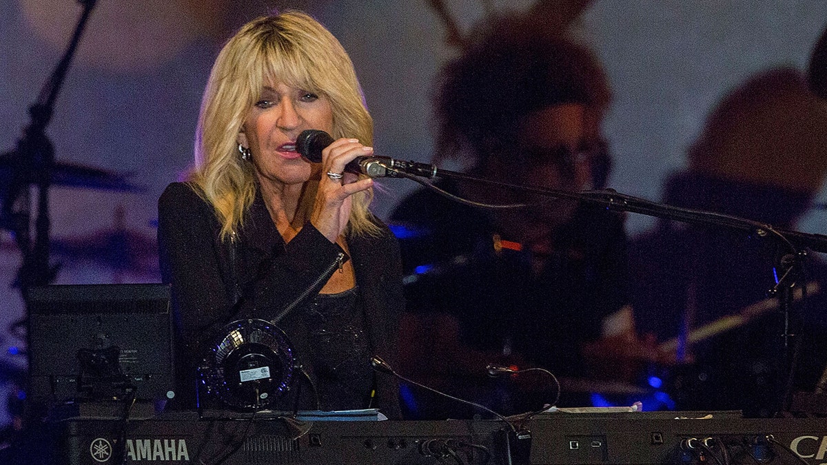 Christine McVie on stage