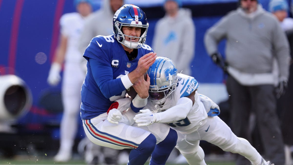 Lions at Giants score, takeaways: Detroit rides Jamaal Williams, New York  turnovers to third-straight win 