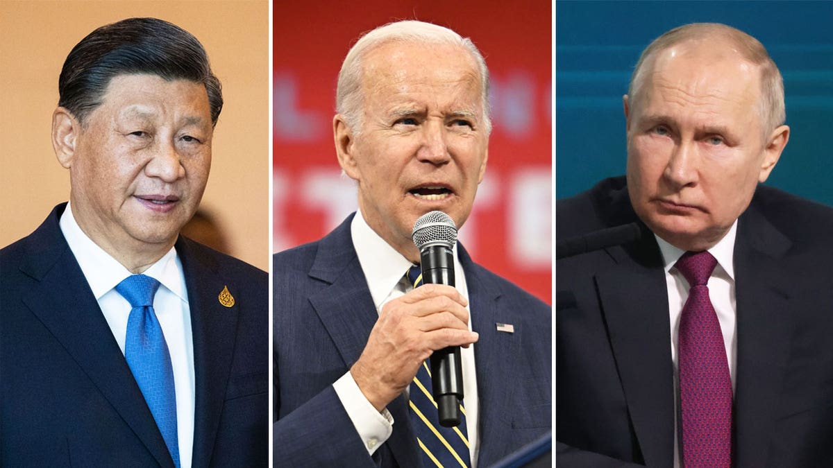 Xi Jinping, Joe Biden, Vladimir Putin