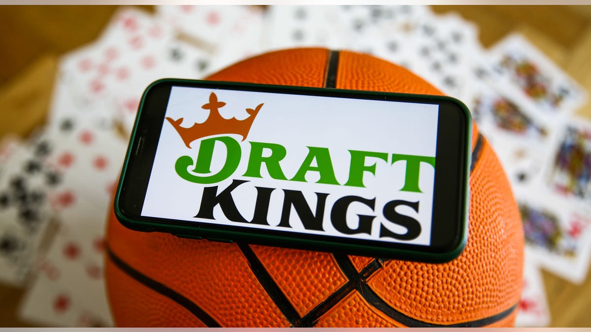 DraftKings logo on basketball