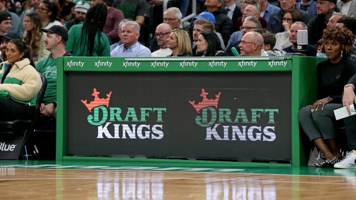 DraftKings logo at NBA game