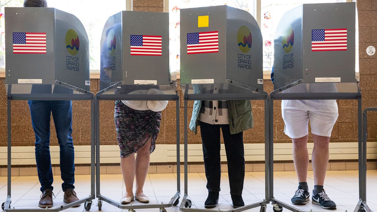 Grand Rapids voting booths