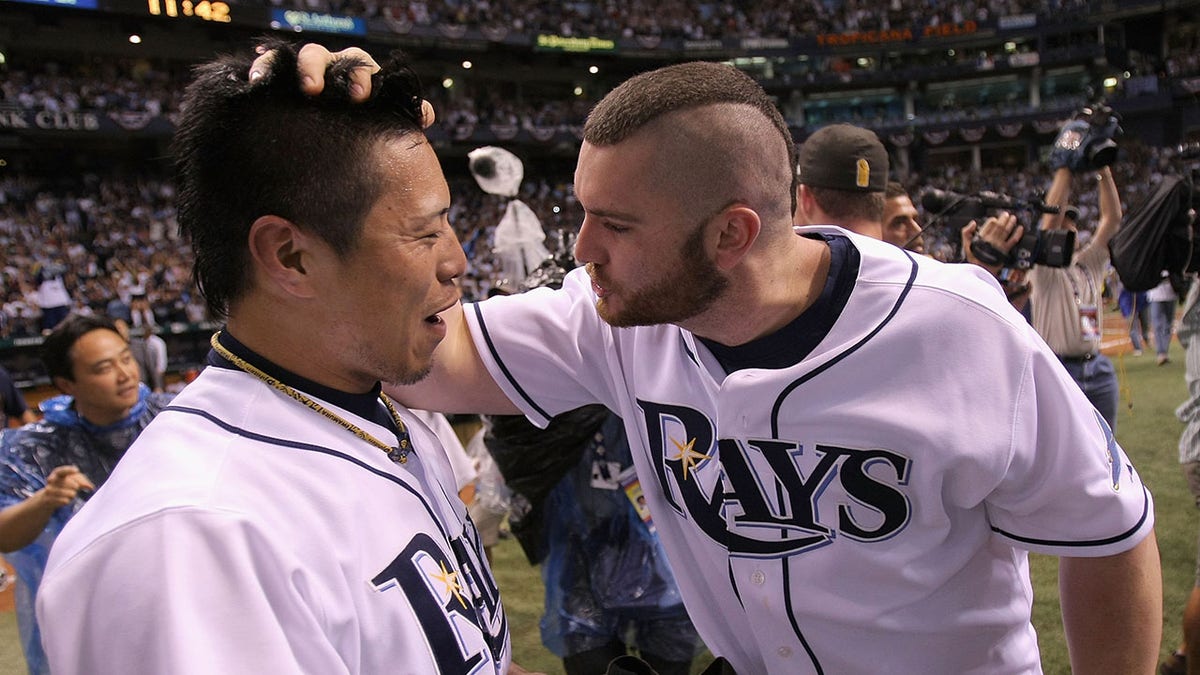 Akinori Iwamura and Jonny Gomes