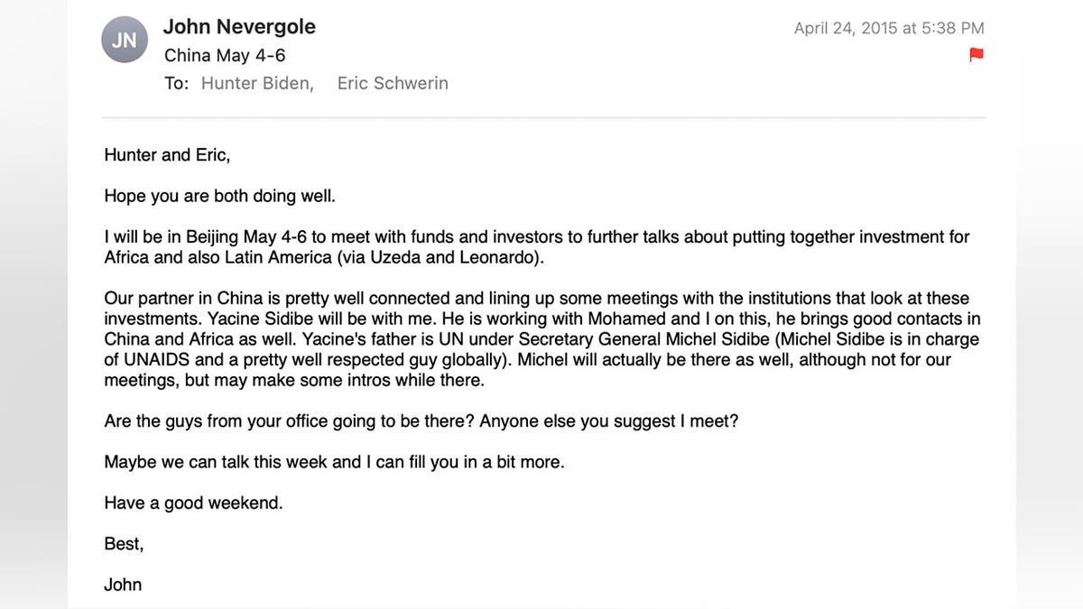 John Nevergole email