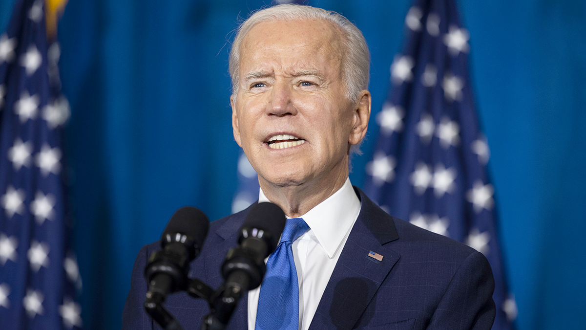 Joe Biden giving speech at DNC