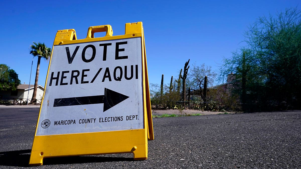 Voting sign in AZ