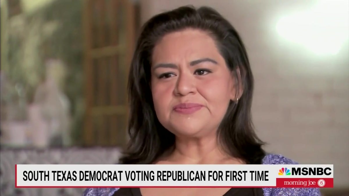 photo of Latino voter on MSNBC