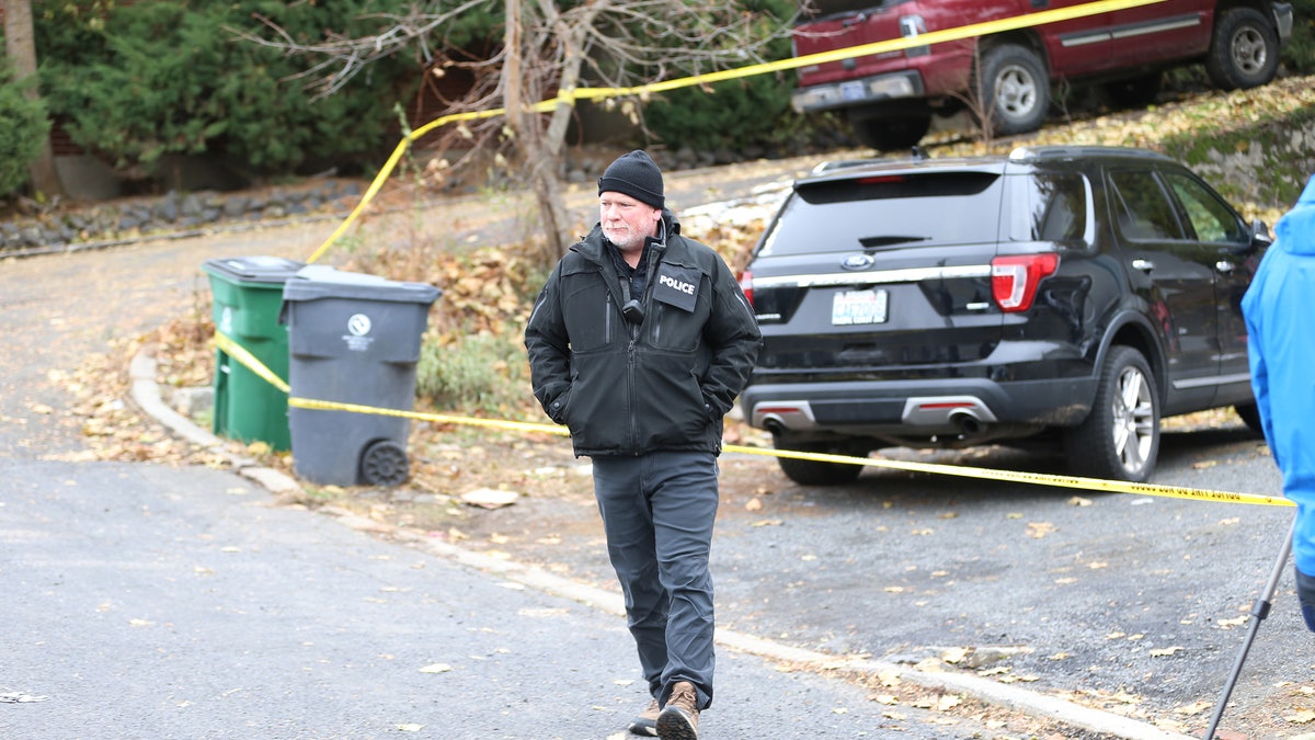 moscow police at scene of murder